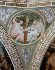 De erfzonde, van de pendentief van de koepel, 1532-36